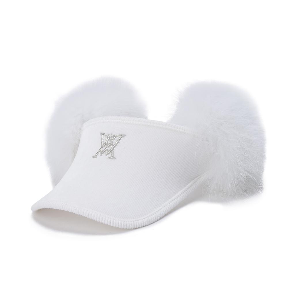 ANEW GOLF (W) Real Fur Snow Winter Visor_Ow