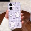 For Poco X8 Pro Case Clear Luxury Cute Love Rabbit Funny TPU Soft Silicone Casing Poco X8 Pro Max X8Pro 5G Phone Case Back Cover