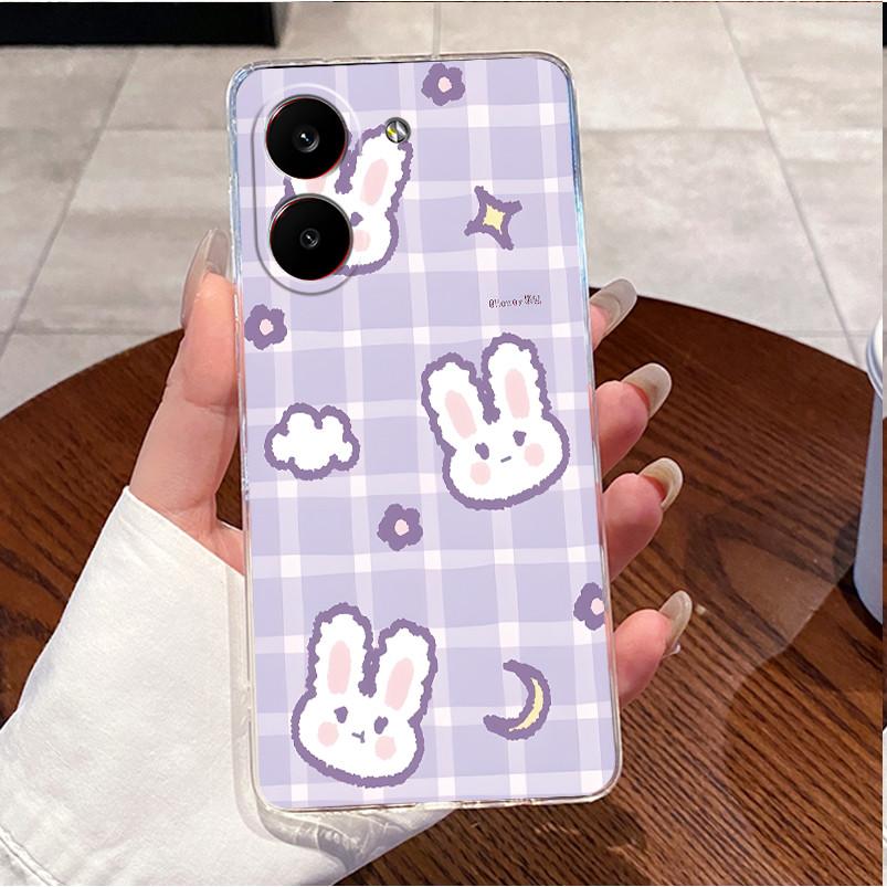 For Poco X8 Pro Case Clear Luxury Cute Love Rabbit Funny TPU Soft Silicone Casing Poco X8 Pro Max X8Pro 5G Phone Case Back Cover