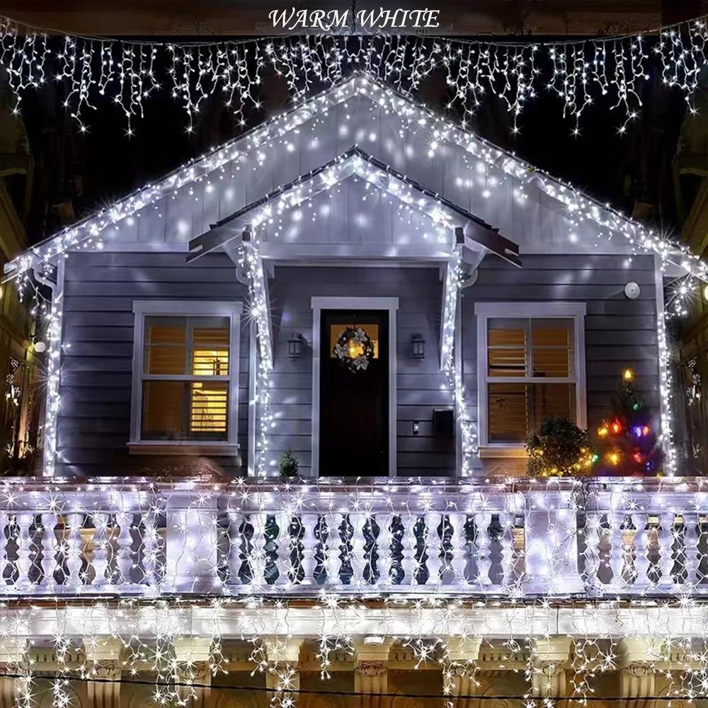 50/30cm EU Plug Led Light Outdoor Meteor Shower Rain Lights Garden Decor Outdoor Street Garland New Year Christmas Decoration