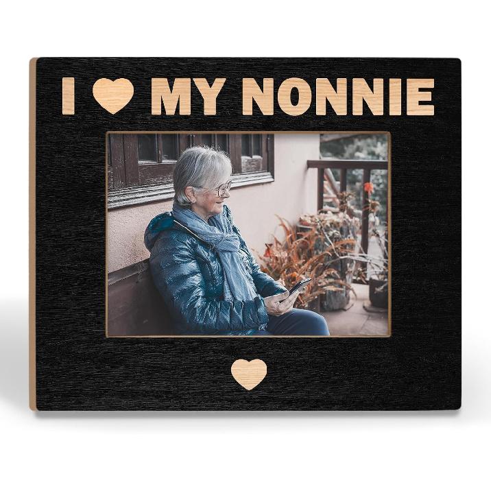 Auntie Picture Frames - Aunt Gifts Photo Frame, Promoted to Auntie Baby Pregnancy Announcement Gifts, Christmas Birthday Gift for New Aunt 5x7 nonnie