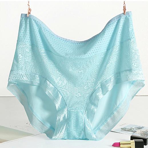 Underpants for Women Low Waisted Briefs with Black Fungus Edges Cute Simple Cotton Breathable Triangle Underwear Panties