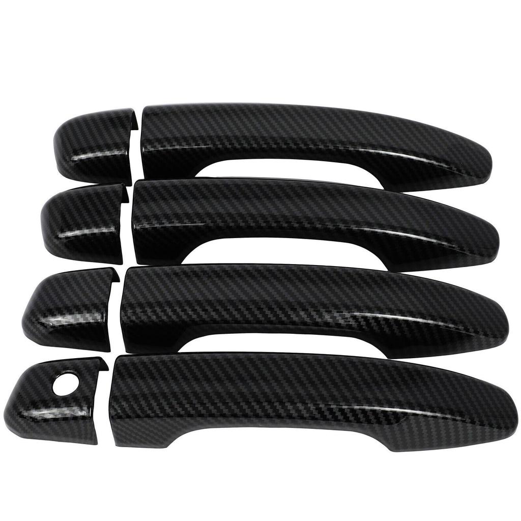 Front Rear Left Right For 2018- Honda Accord Carbon Fiber Door Handle Cover