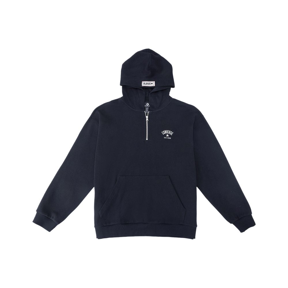Converse Sweatshirts Unisex Blue Black Hooded Moderate UCJ405-GHM L