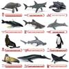 Marine Animal Simulation Model Figures: Shark, Dolphin, Hammerhead, Crab, Squid, Starfish for Kids' Education