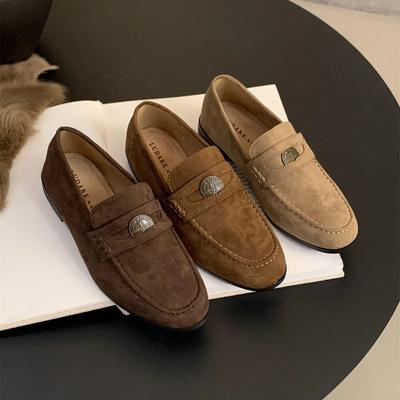 Fashion Flats Classic Ladies Slip-on Handmade Penny Loafers Autumn 2024 New Designer Mules Shoes Female Retro Moccasins Zapatos De Mujer