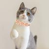 Haustierhalsband, verstellbar, weich, bequem, Haustier-Halsband, Blumen-Strass-Dekor, Katzen- und Hundehalsband, Heimtierbedarf