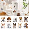 Dog Stickers for Kids 500 Pieces Aesthetic Thank You Decal Roll Animal Water Bottle Stickers for Toddler for Children Boys Girls