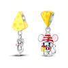 Charms Plata Copper Colors Cheese Mouse Beads Charm Pendant For Original Bracelet For Women Diy Jewelry Love Gift