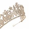 Crown Alloy Rhinestone Women'S Crown Bridal Water Princess Crystal Crown Birthday Party Headgear