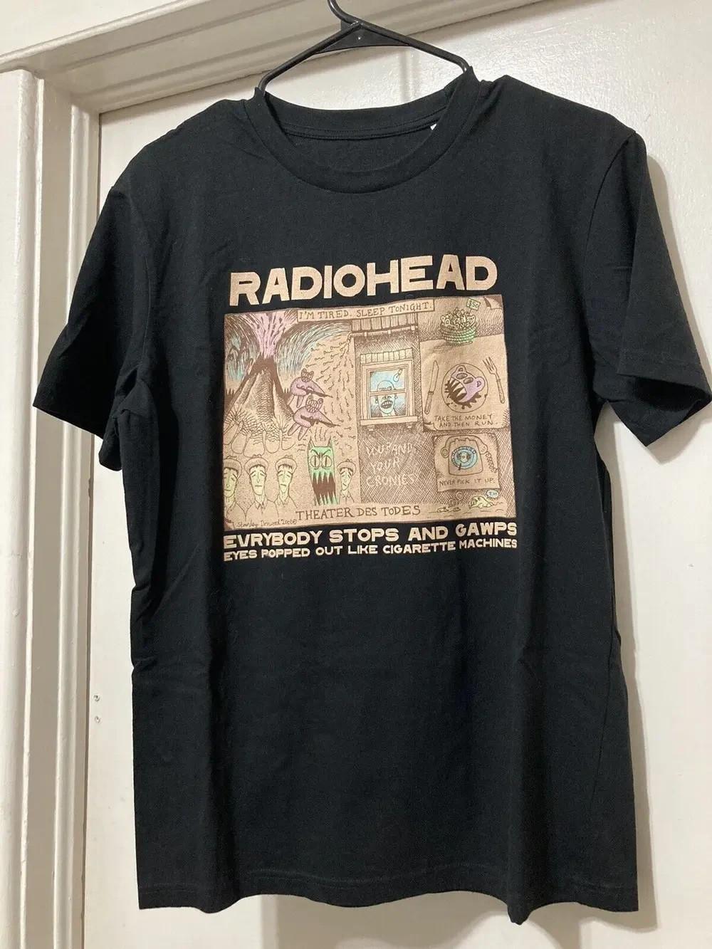 Radiohead OK Computer Kid A Band Tee Rock Tee Y2K Vintage AN46903 S