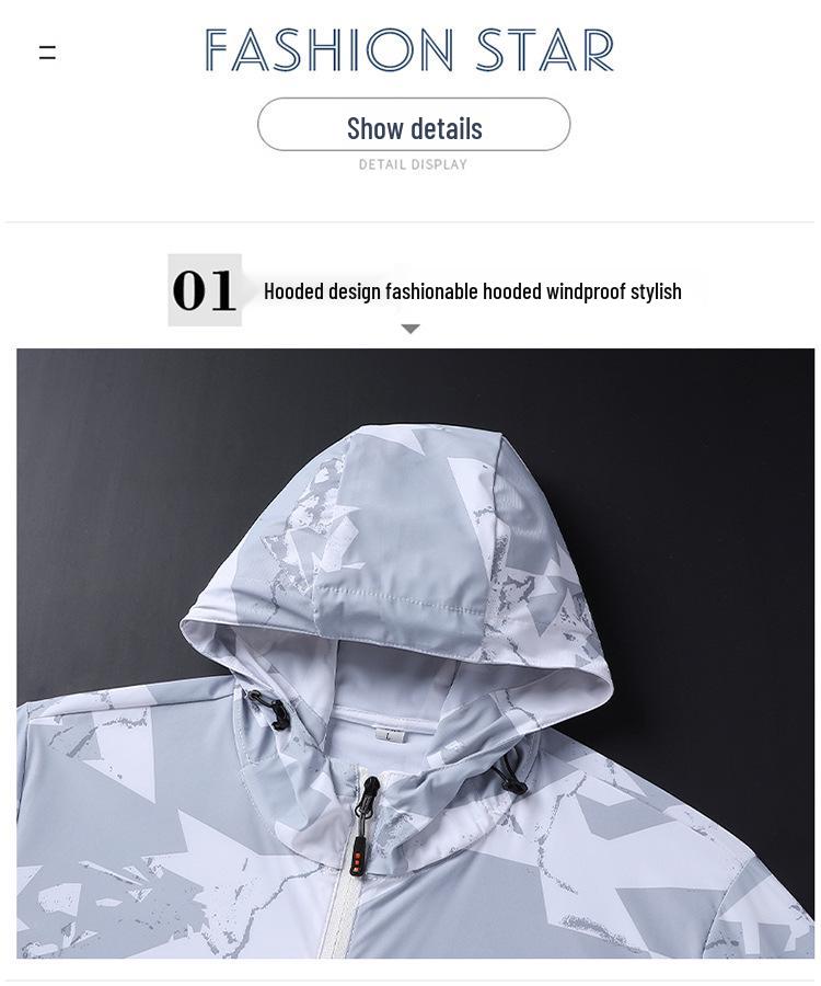 Men's 2025 Ice Silk Sun Protection Camouflage Fishing Jacket - Lightweight, UV Resistant for Summer Outdoor Wear