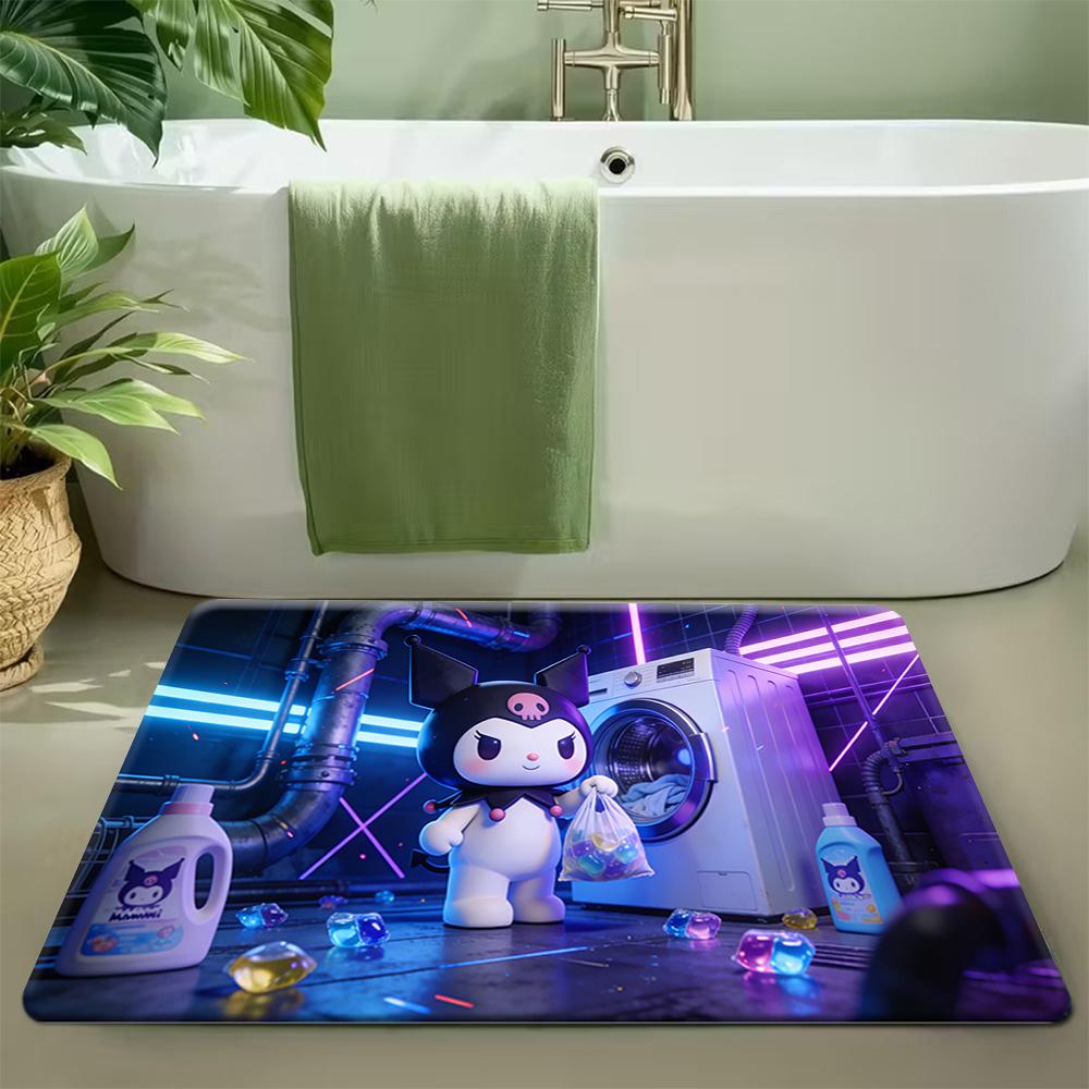 

1pc Sanrio Hello Kitty Soft Large Mat - Washable, Non-Slip Runner Rug with Cute Cartoon Design for Bedroom, Living Room, Entra 40cm x 60cm