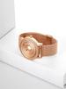 EUTOUR Magnetic Wristwatch with Ball Bearing Design, Unisex Quartz Watch for Men and Women, Minimalist Casual Design, Waterproof, 40mm, Rose Gold Dial