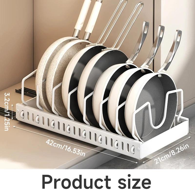 Wysuwany Organizer na Garnki i Patelnie Wielofunkcyjna Taca do Przechowywania Typu Szuflada Kuchenna Stojak do Przechowywania Pojemników na Przyprawy Organizer do Szafek