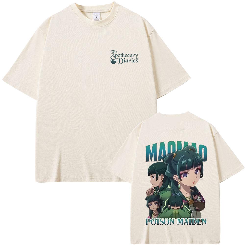 Anime The Apothecary Diaries Maomao Tshirt Men Women Clothing Cotton Casual Oversized Tshirt Male Fashion Vintage Short Sleeve