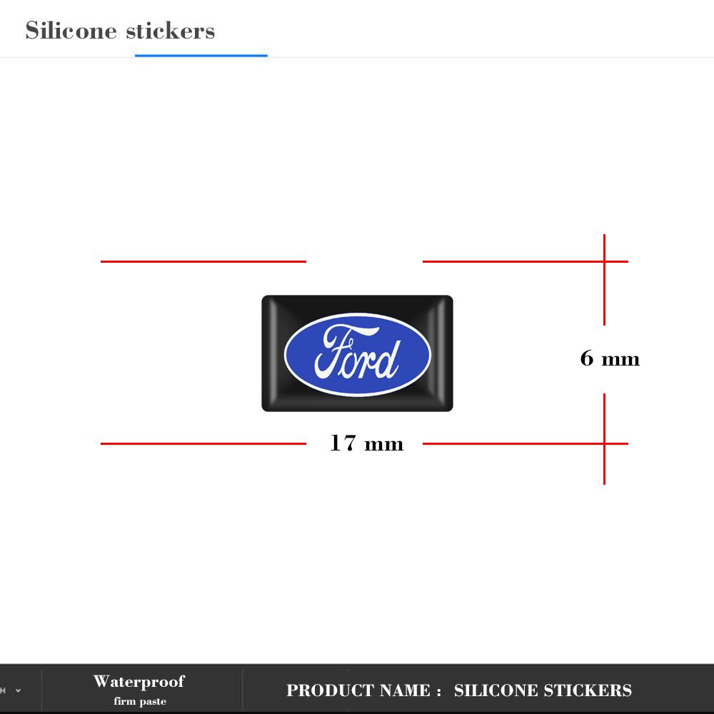 cihmru1 10Pcs 3D Car Styling Epoxy Emblem Badge Stickers Goods Auto Accessories For Ford Focus mk2 mk3 Fiesta Fusion Ranger Mondeo Kuga