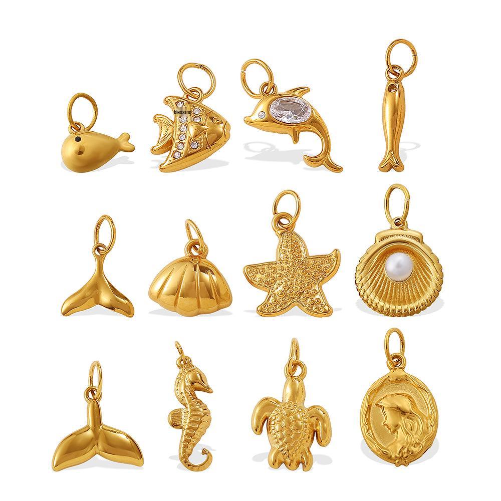 2025 Goldene Schnecke Meeres-Serie: Vielseitige Mode-Halsketten-, Armband- und Anhänger-Kollektion für Damen