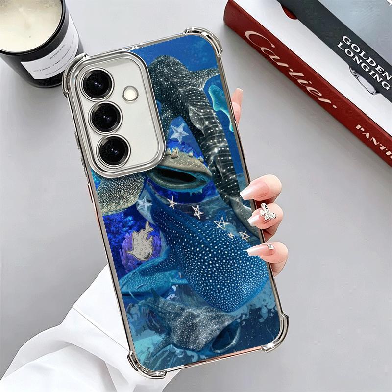Ocean Whale Shark Soft Phone Case For Samsung A17 A27 A07 A37 A57 A16 A56 A15 A55 A14 A54 A13 A53 A26 A36 A25 A35 A24 A34 A23 A3