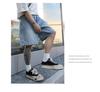 Men's Trendy Washable Denim Capris: High-End, Loose-Fit, Wide-Leg Summer Shorts.