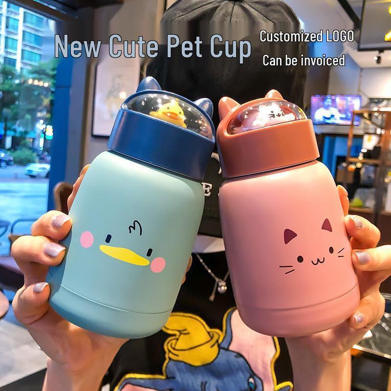 Cute Pet Double-Layer Glass Cup (10-Pack)