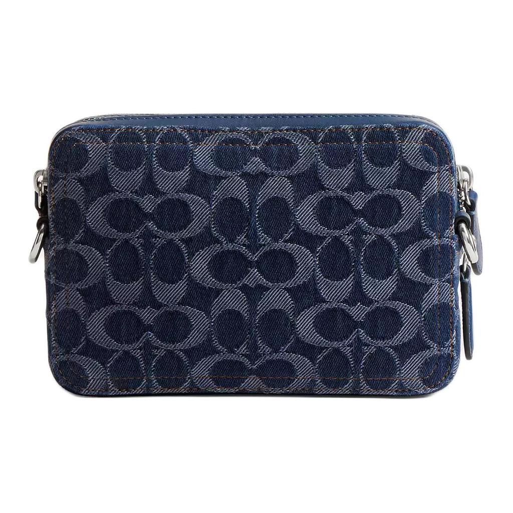 Coach Charter 19 Removable Shoulder Strap Denim Shoulder Bag Small Men shoulder bag Dark-Blue CAM69-DEB