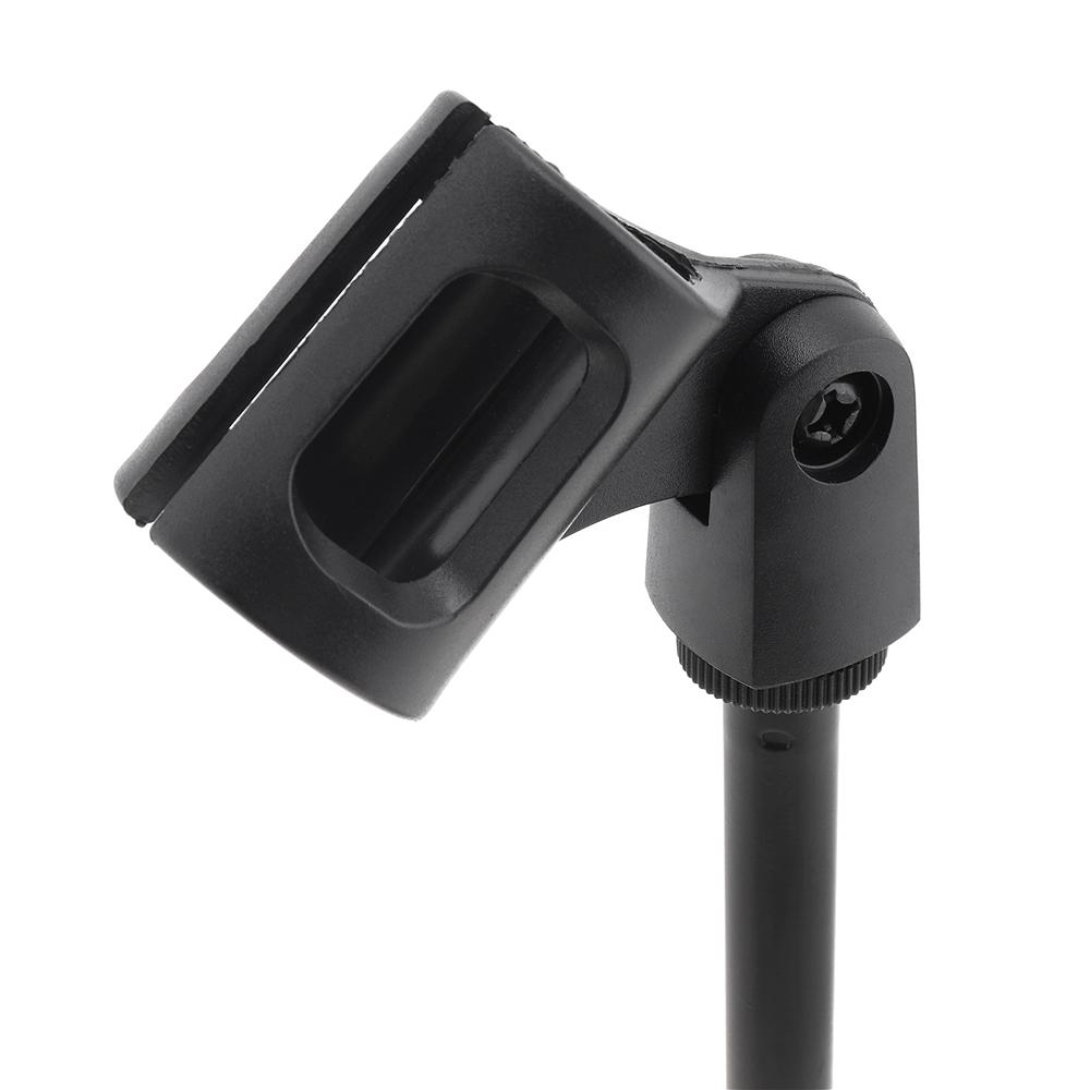 Portable Lifting Desktop Microphone Stand With Weighted Base Stable Plastic Holder For Meeting Live Streaming Computer Microphone Use