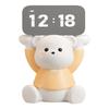Cute Bear LED Digital Clock Resin Figurine for Kids Bedroom, Living Room, Dining Room, Office Desktop Decor