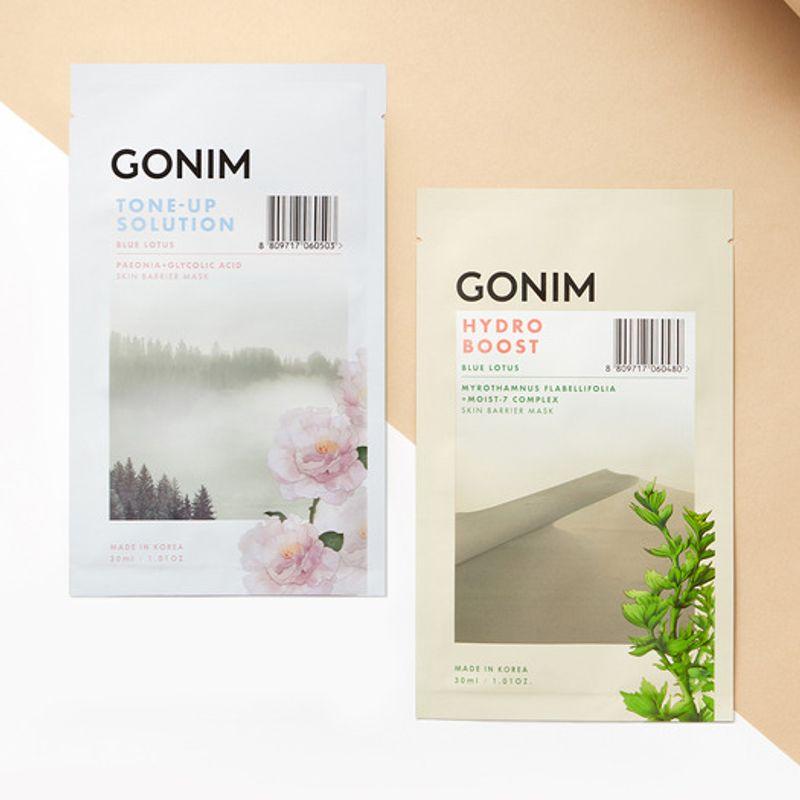 

[20-pack] Gonim Skin Barrier Mask Pack (2 types, 1 ea. (30ml)) Tone Up 1ea 10ea