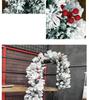 Christmas Rattan Rice Luxury Encrypted Window Display Set with Ball Ornaments and Wreath Decorations