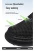 2026 Men's Summer Breathable Mesh Walking Shoes - Large Size, Soft Sole, Perfect for Travel and Sports
