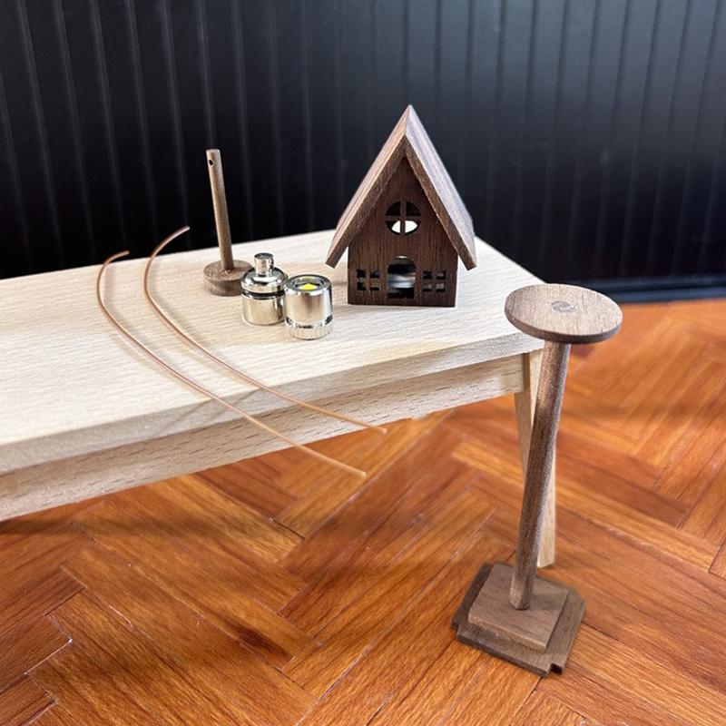 

1/12 кукольный домик, мини-деревянный торшер, светодиодный настенный светильник, модель кукольной мебели, декор, игрушка, микросцена, строительный реквизит as the picture