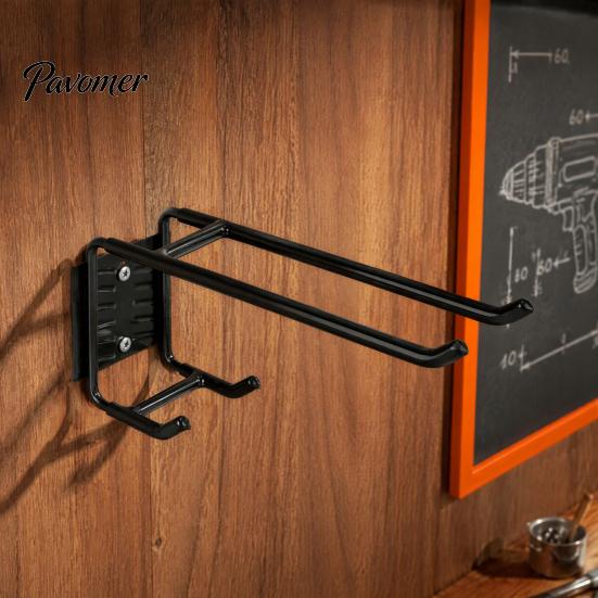 Garage Tool Organizer Rack U-Shaped Storage Utility Hook, Heavy Duty Carbon Steel Hanger, Wall Mount Racks Mounted Space Saving Holder for Extension