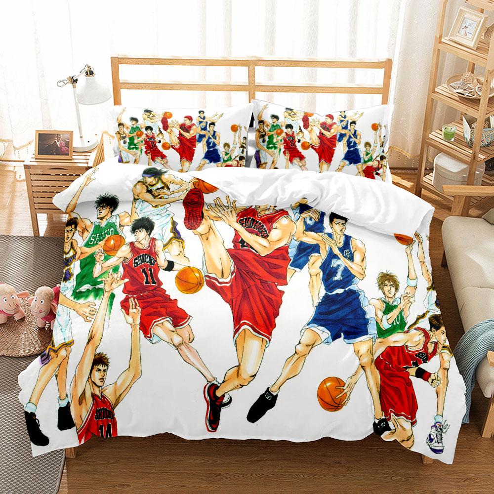 Shohouku High School Basketball Duvet Cover Set King Queen Double Full Twin Single Size Bed Linen Set