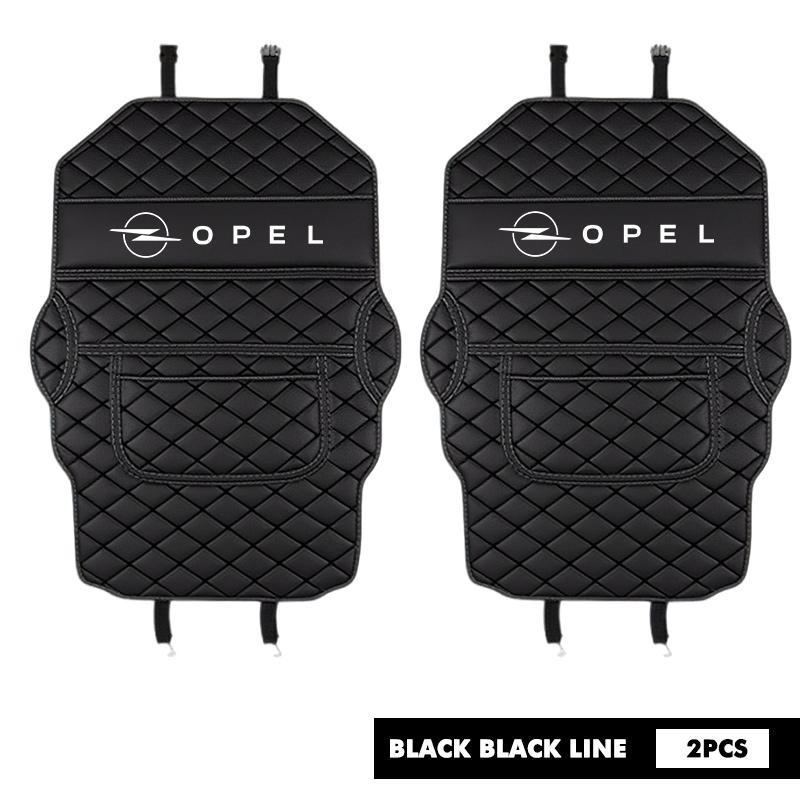Leather Car Back Seat Protector Seat Mud Anti-Child-Kick Pad For Opel Astra G H J K F Corsa D Zafira B Insignia Mokka Regal