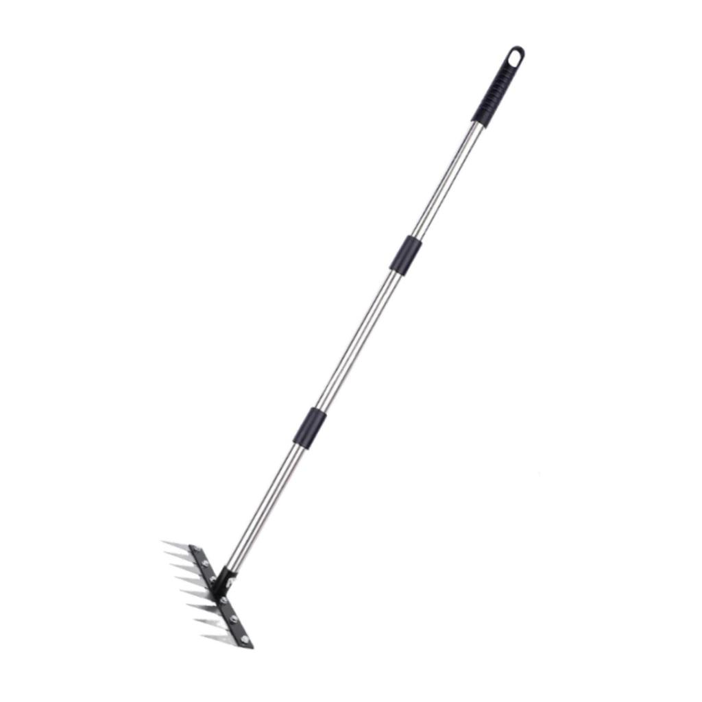Heavy Duty Yard Garden Hoe Weeding Rake Steel Agricultural Tiller for Garden Maintenance and Planting