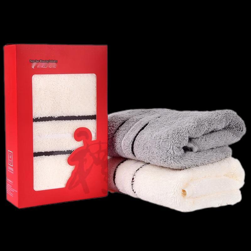 KING SHORE Qingran Cotton Towel with Gift Box 70x34cm, 90g