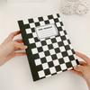 A5 Plaid Pattern Binder Cover Kpop 3 Inch Photo Card Album Idol Picture Poka Scrapbook Storage Book Replace Inner Pages Supplies