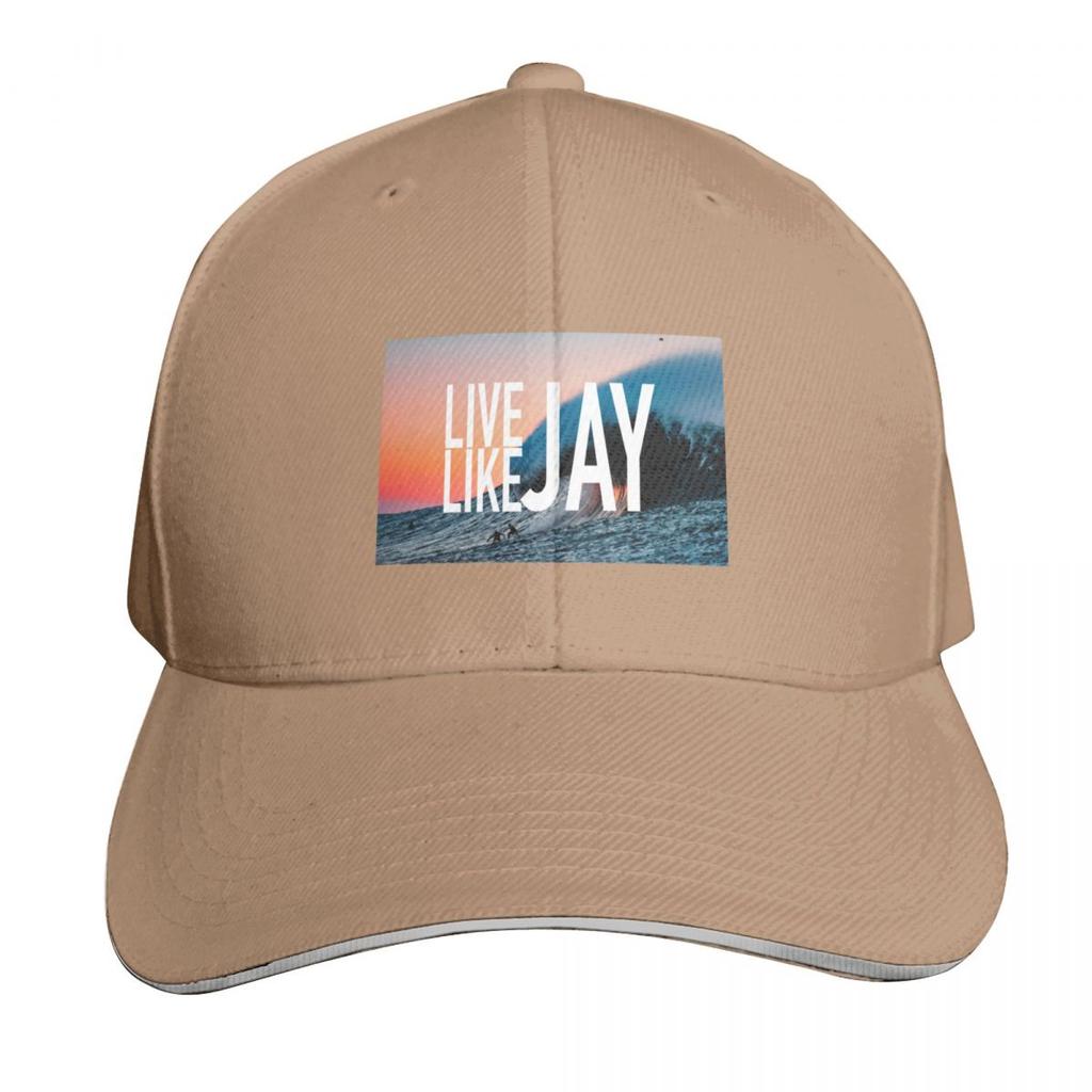 Live Like Jay Baseball Cap Snapback Flat Bill Strapback Dad Hat Six Panel Structured Crown