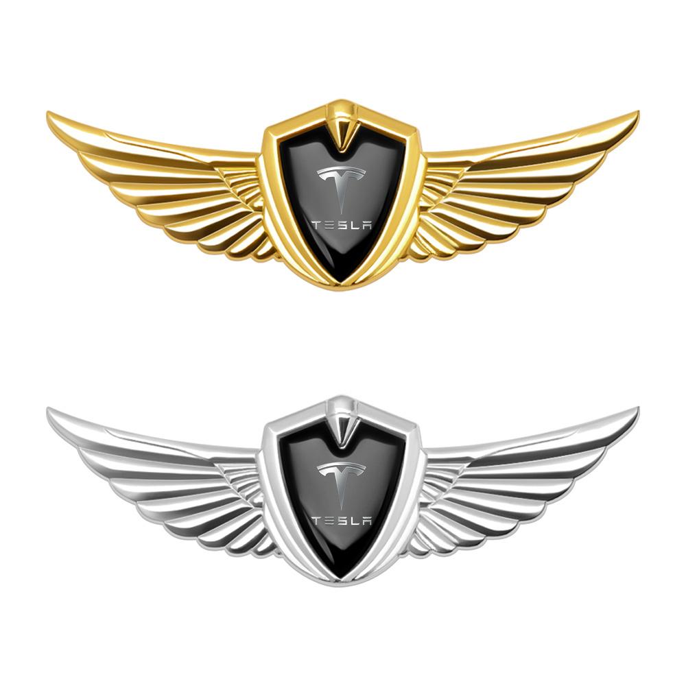 1 Stück 3D Metall Auto Dekoration Aufkleber Auto Schild Abzeichen Aufkleber Für Tesla Model 3 Model S X Model Y Roadster SpaceX Cybertruck