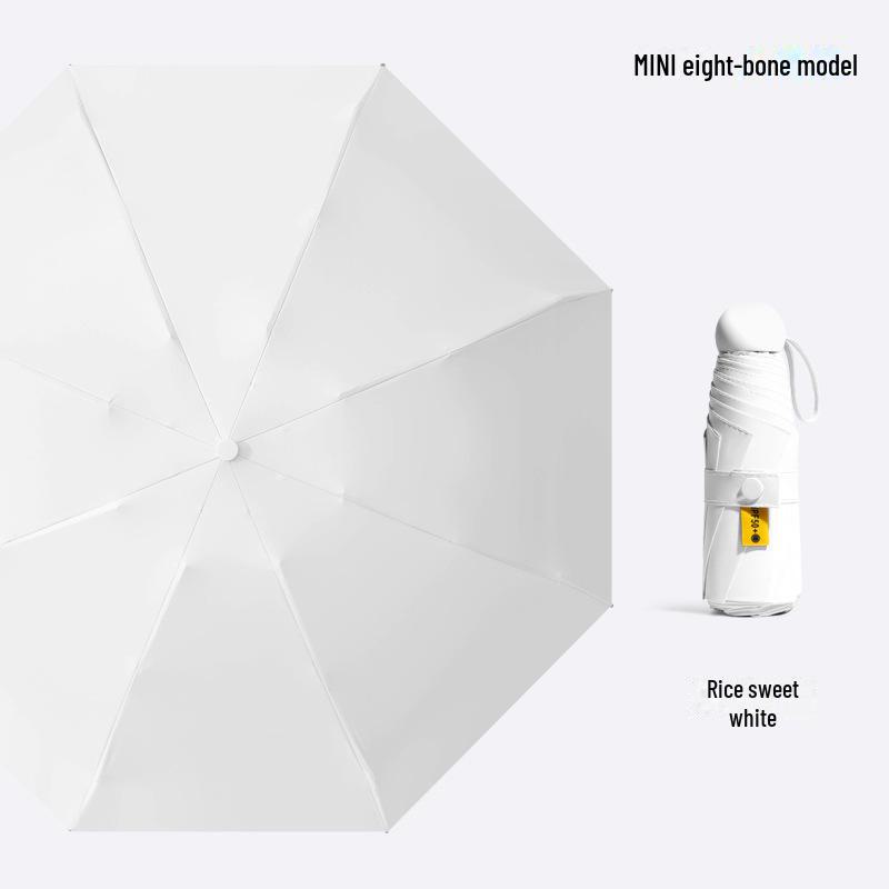 50% Folding Women's Dual-Purpose Mini Portable Pocket Capsule Umbrella - High-Grade Sun Protection