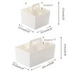 Square Rectangular Stackable Desktop Storage Organizer Divided Basket Plastic Bin 4 Compartments 5 Compartments