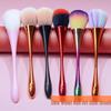 Nail Art Dust Removal Brush - Colorful Small Waist Design for Cleaning and Loose Powder Application