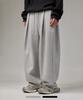 BOUNDARY (Fleece-Lined) Double-Pleated Wide Long Sweatpants 2 Colors