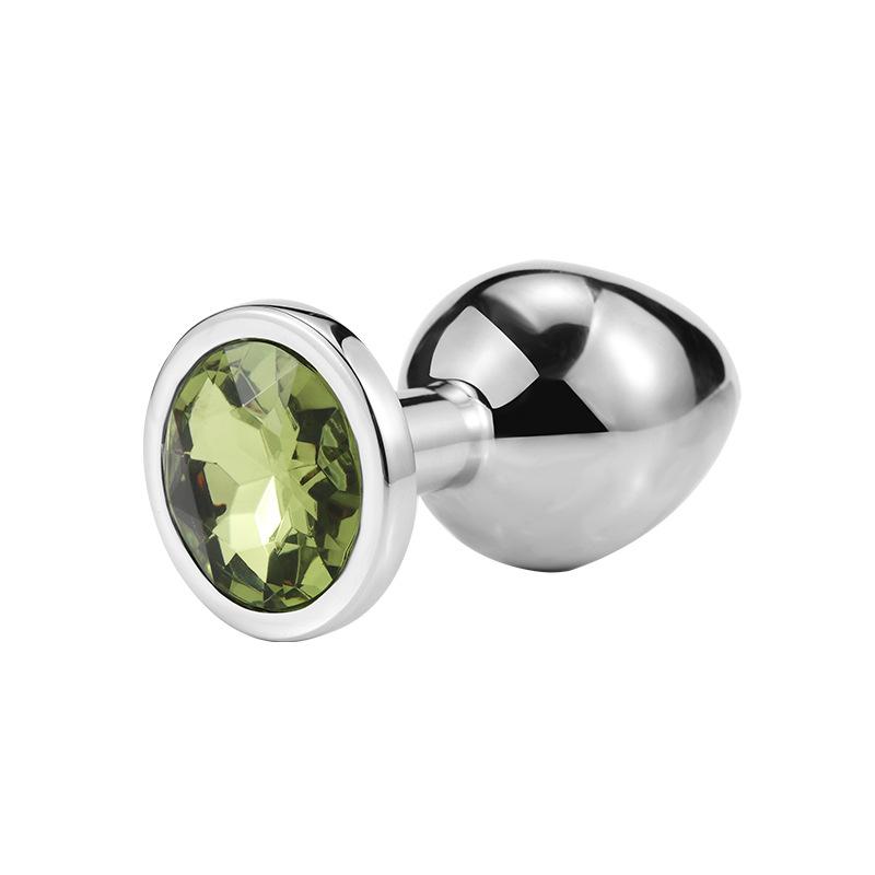 Couple Anal Plug Sex Toys Intimate Metal Stainless Steel Anal Plug With Crystal Jewelry Dildo Vibrator Smooth Touch Anal Plug