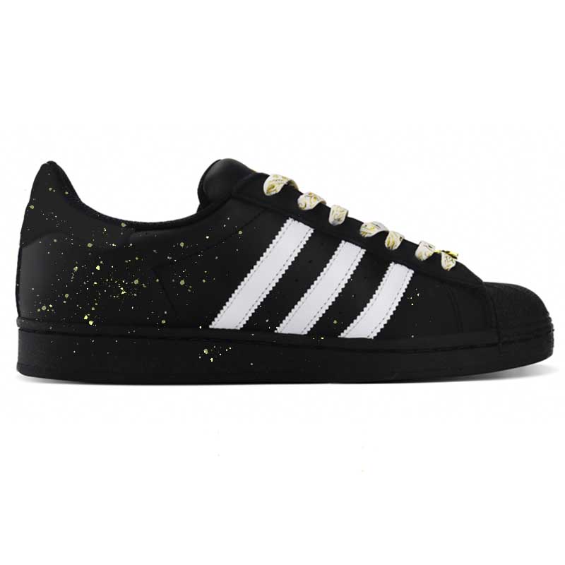 Adidas Originals SUPERSTAR Ink Splatter Slip Resistant Abrasion Resistant Slip Resistant Abrasion Resistant Low top EG4959(Team562--)