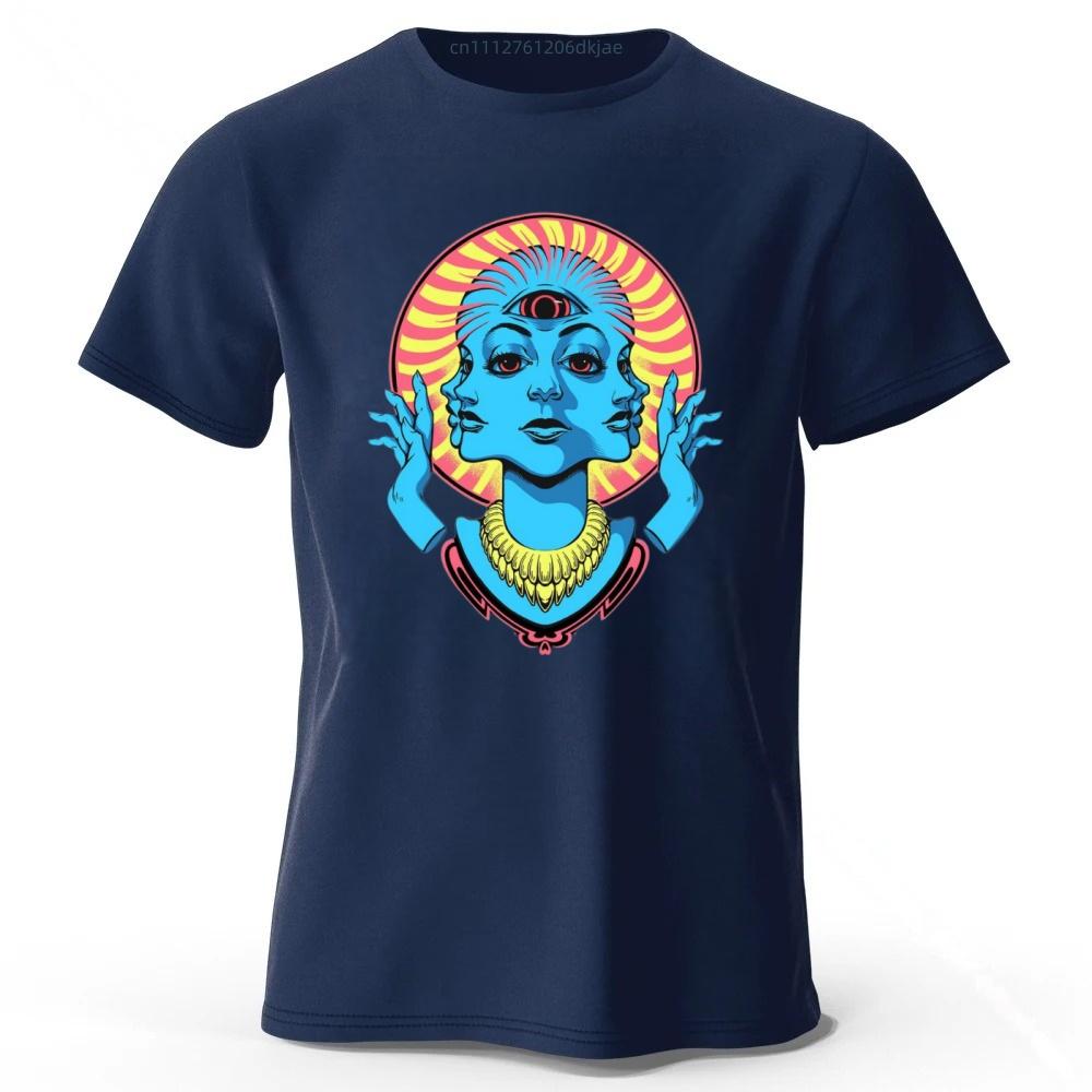 Neon Cyber Vision Creative Printed Cotton Short Sleeved Mens Loose Large Fashion Casual Tshirt Womens Y2K Street Style Top