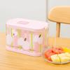Transparent Disposable Fruit Fork Storage Box Reusable Fork Organizer  Party Use