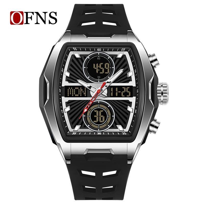 Men Wristwatch Quartz Watches Luxury Dual Display Chronograph Waterproof Sport Military Multifunction Male Digital Watch