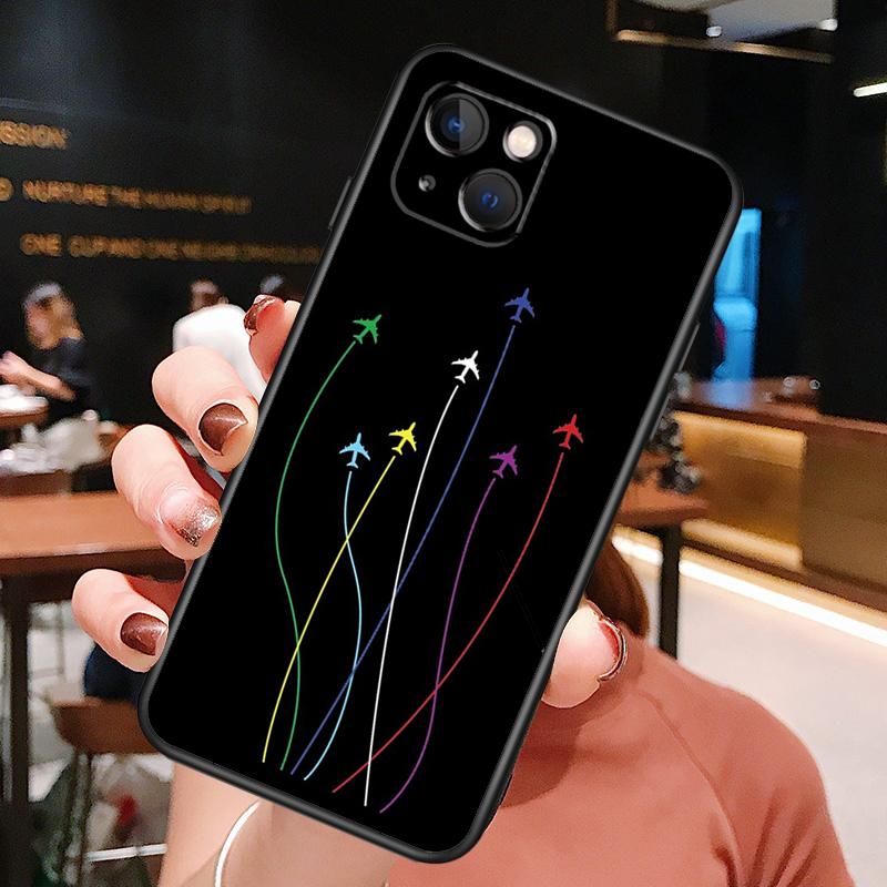 Airplane Pilot Phone Case For iPhone 16 Pro Max 15 13 12 11 14 Pro Max Plus 12 13 Mini XR 16e Funda Cover